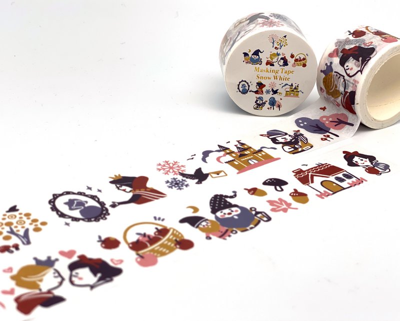 Snehvide afdækningstape / Washi Tape