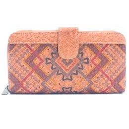 Foldepung Mandala blomstermønster- Vegan Cork Wallet BAG-2220