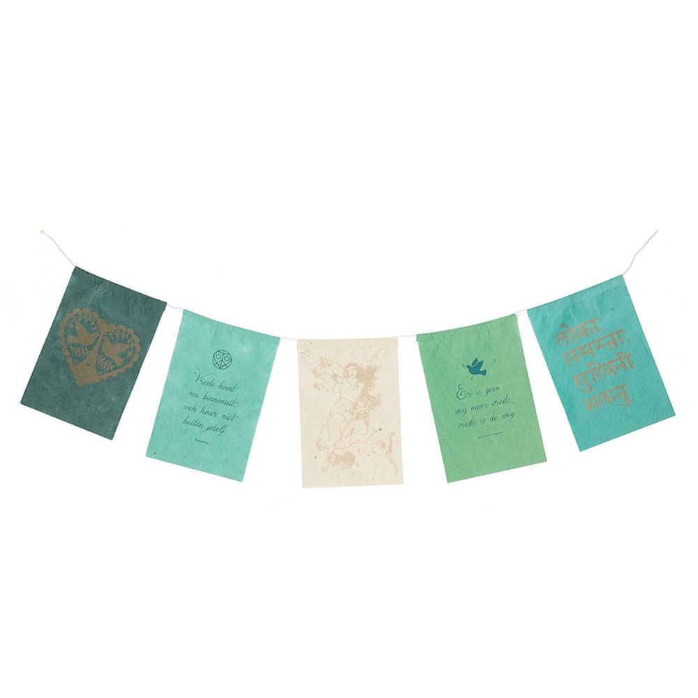 Wishing flags | Peace | Greeting Card