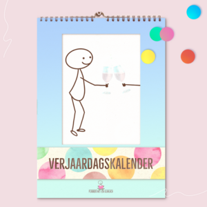 Cheerful Birthday Calendar from “Planning with a smile”