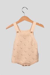 Cotton “V” Knitting Romper 0630B