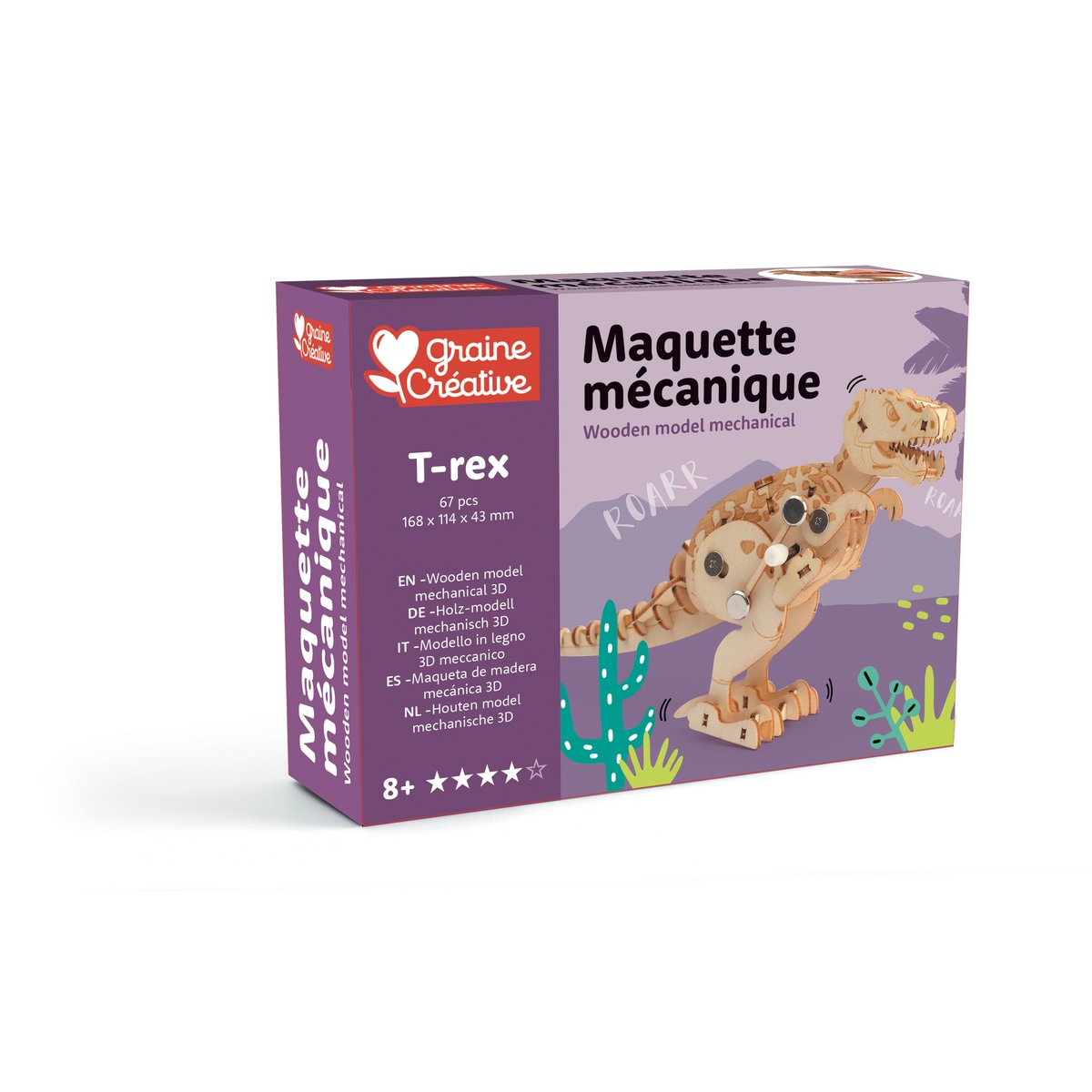 HOUTEN MODEL 3D MECHANISCHE T-REX
