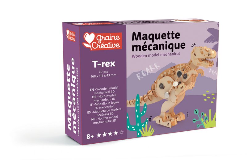 HOUTEN MODEL 3D MECHANISCHE T-REX