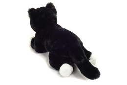 Bungelende kat zwart 30 cm - knuffel - knuffel