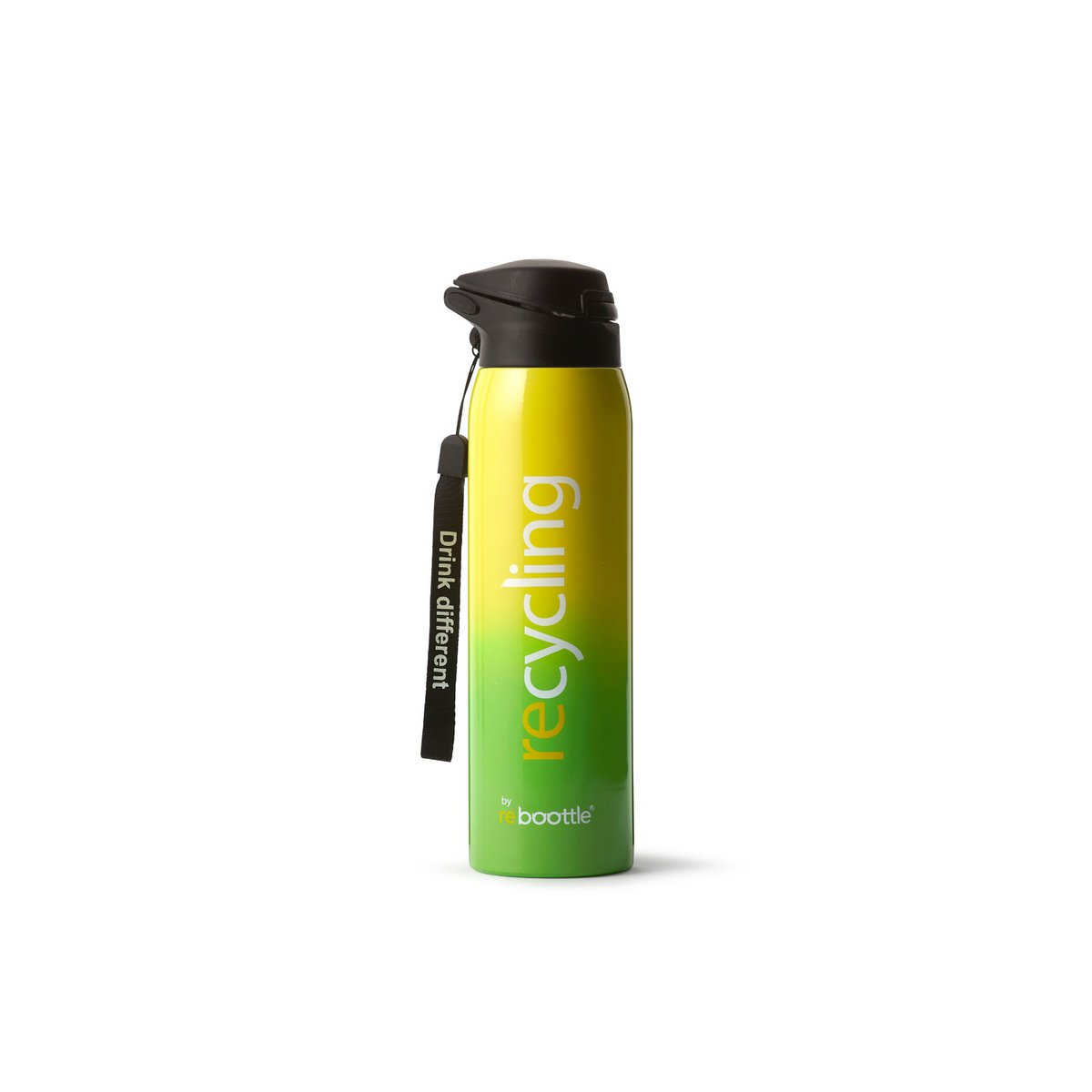Botella • Thermo rcl neón verde y amarillo - botella de beber sostenible