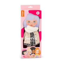 Soft toy, Sweet Sisters - Clothing set: Leather Down Jacket (35cm)