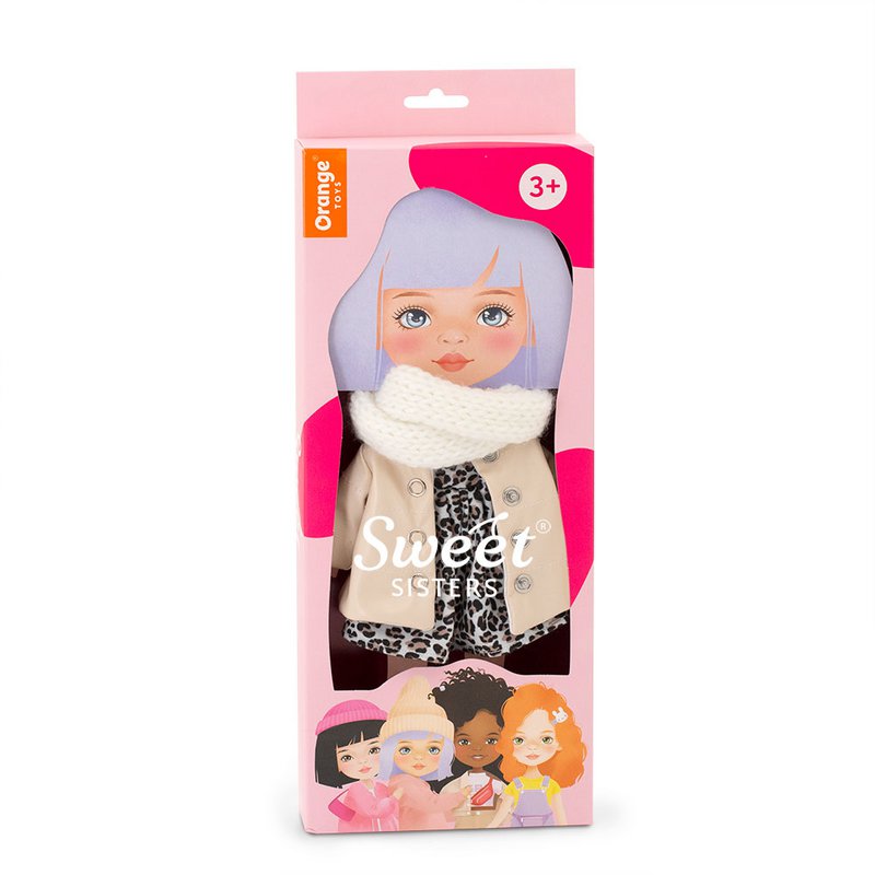 Soft toy, Sweet Sisters - Clothing set: Leather Down Jacket (35cm)