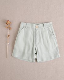 Boy Green Linen Bermuda Shorts M141-29502341