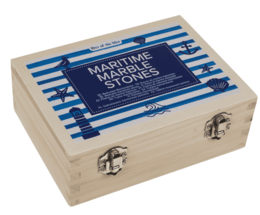 Printed marble stones, Maritime. 3,5 cm,