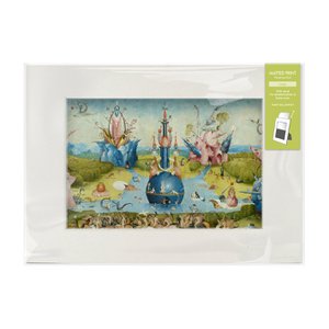 Mattierter Druck mit Reproduktion, L, Jheronimus Bosch, Der Garten der irdischen Freuden