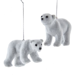 PLASTIC POLAR BEAR ORNAMENTS