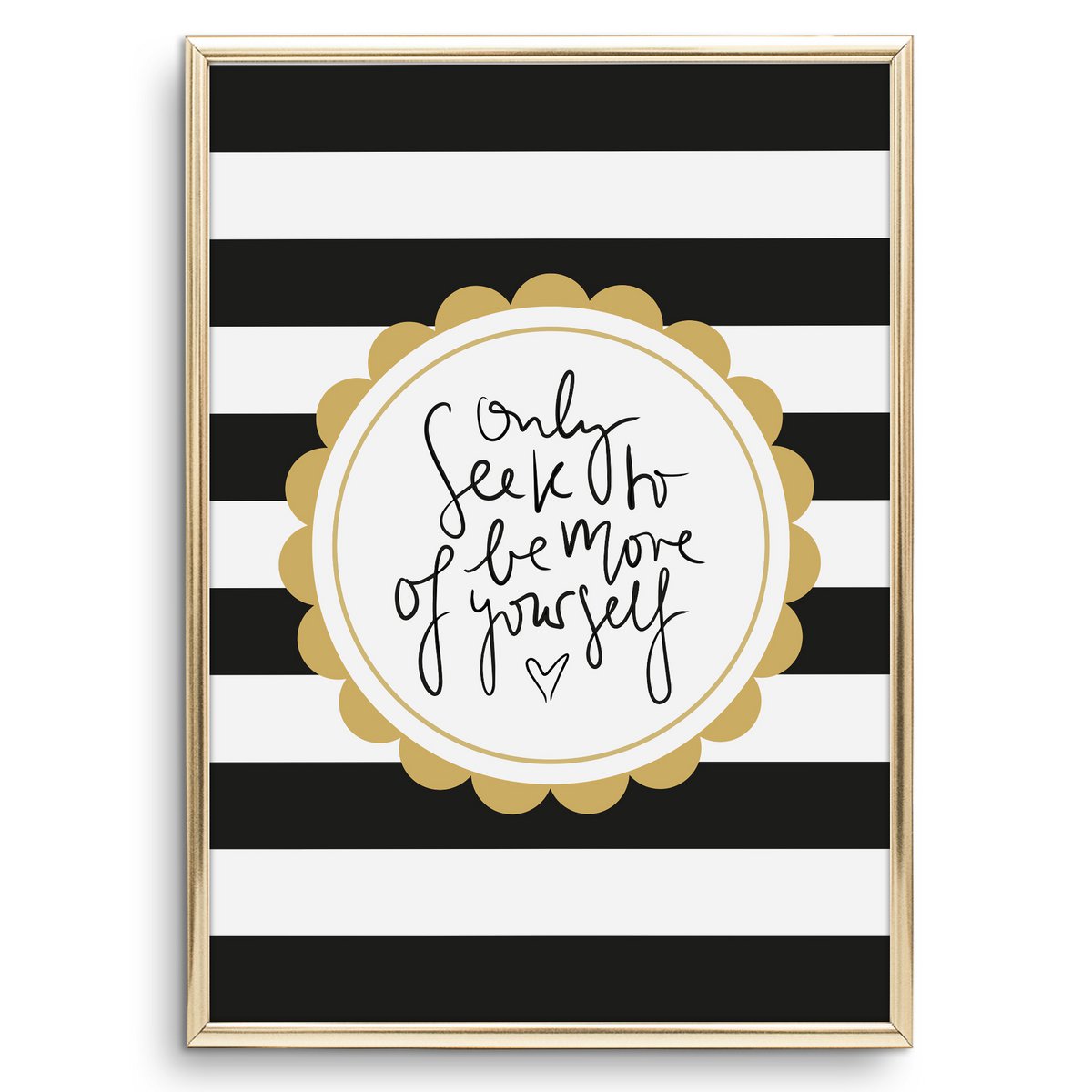 Poster: Only Seek to be more of yourself