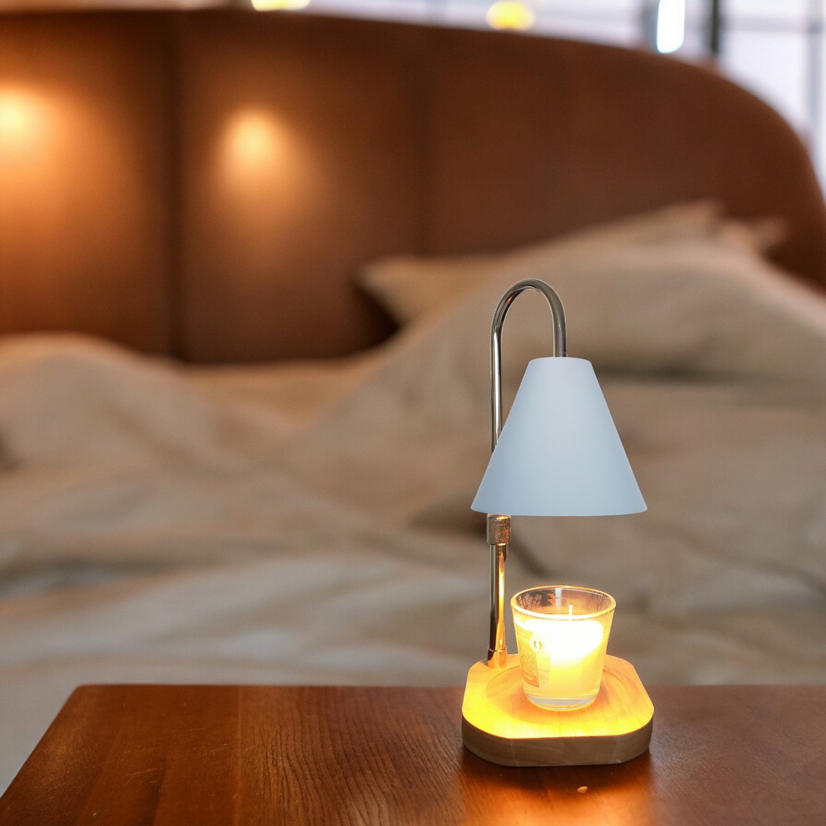 Zachte warmteverspreider - Candelia - elektrische brander voor geurkaars - geïntegreerde dimmer - decoratie en cadeau-idee