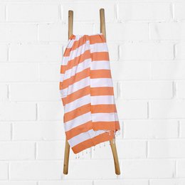 Serviette de bain turc rubanée - 90x175 cm