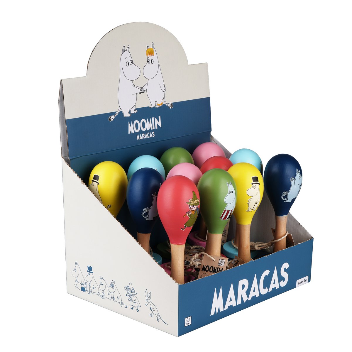Mumin – Maracas-Display – 12 Einheiten