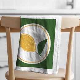 Geschirrtuch Bio Baumwolle - Tutto Bene Zitrone - Nr. 3