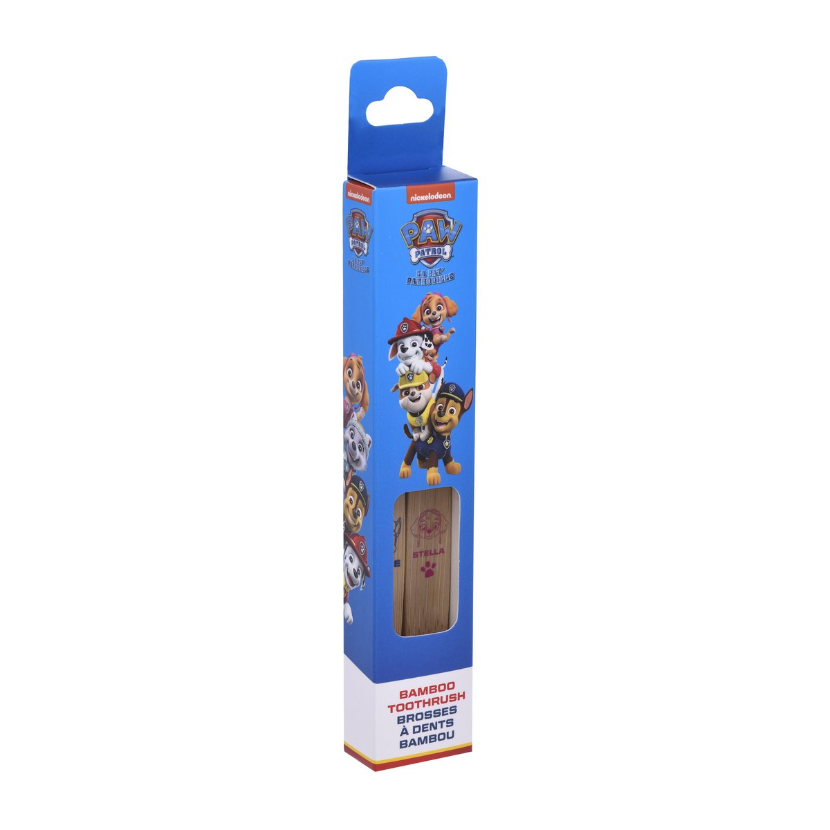 Pat Patrouille set de 2 cepillos de dientes infantiles de bambú