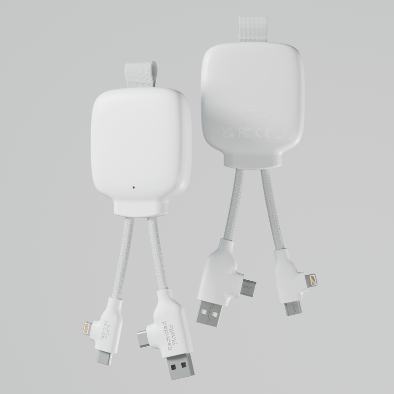 🔋 Gamma Lite genanvendt plastik - 3000 mAh oplader 🔋