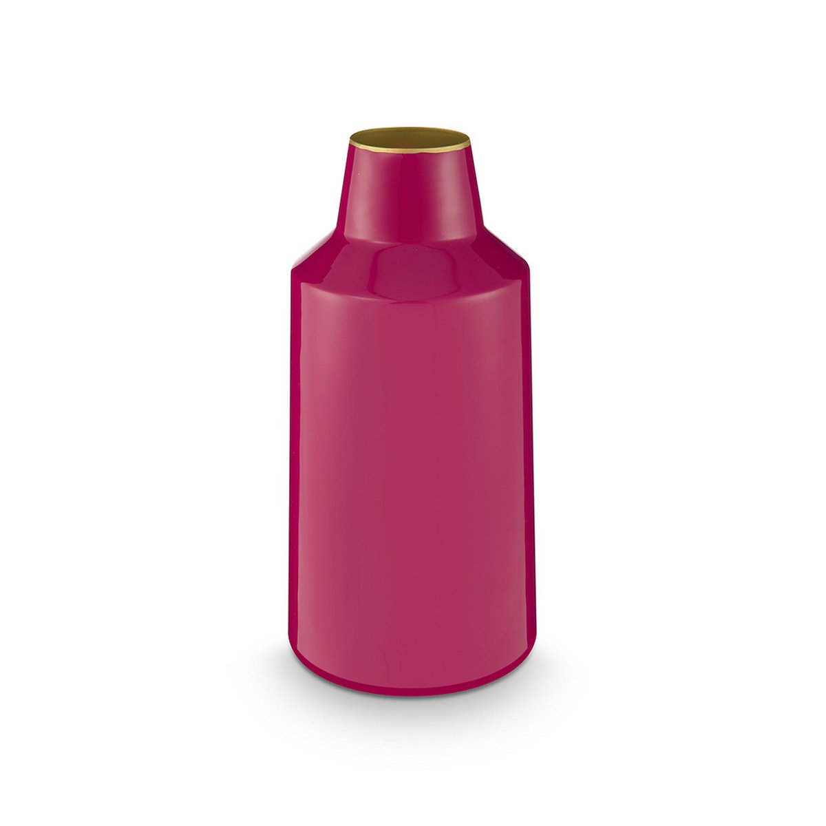 Vase Metal Pink 14x28cm