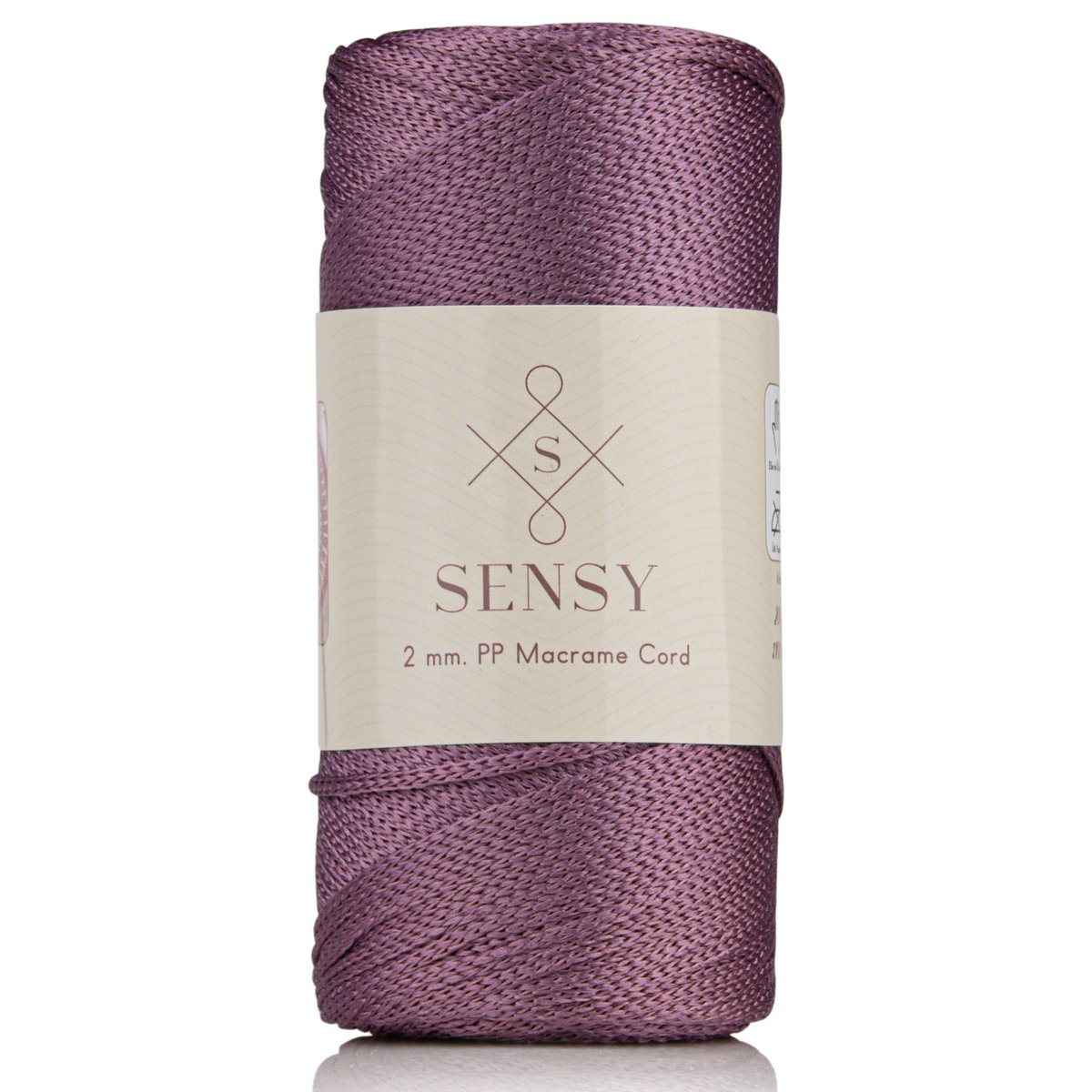 Sensy Premium 2 mm - 251 yards 100% polyester macrame ledning