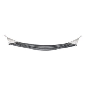 Lamia Hangmat - Hangmat, polyester/katoen, lariks, zwart/grijs/wit