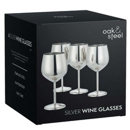 Vino in vetro argento 4x50cl