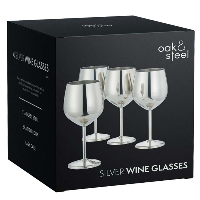Vino in vetro argento 4x50cl