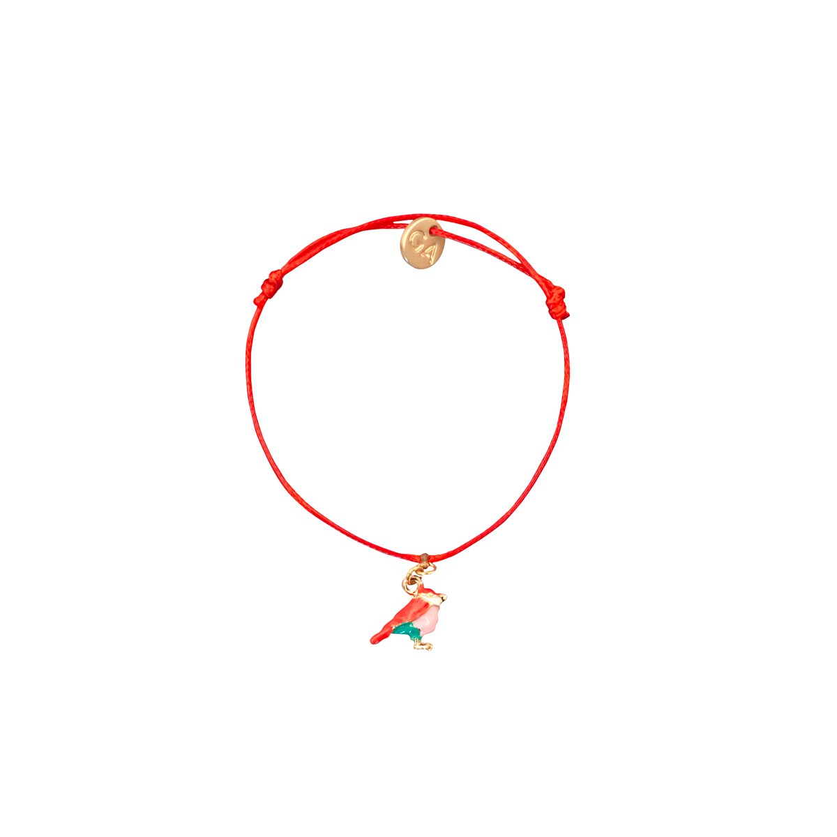 Armband Vogel Bedel Rood