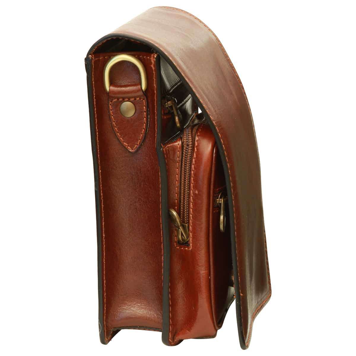 Sac à bandoulière en cuir - Marron