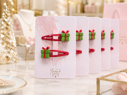 Haarspangen mit Weihnachtsmotiv – Weihnachtsgeschenke