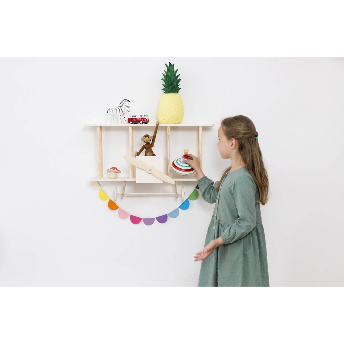 Etagère biplan "Dashy" blanc