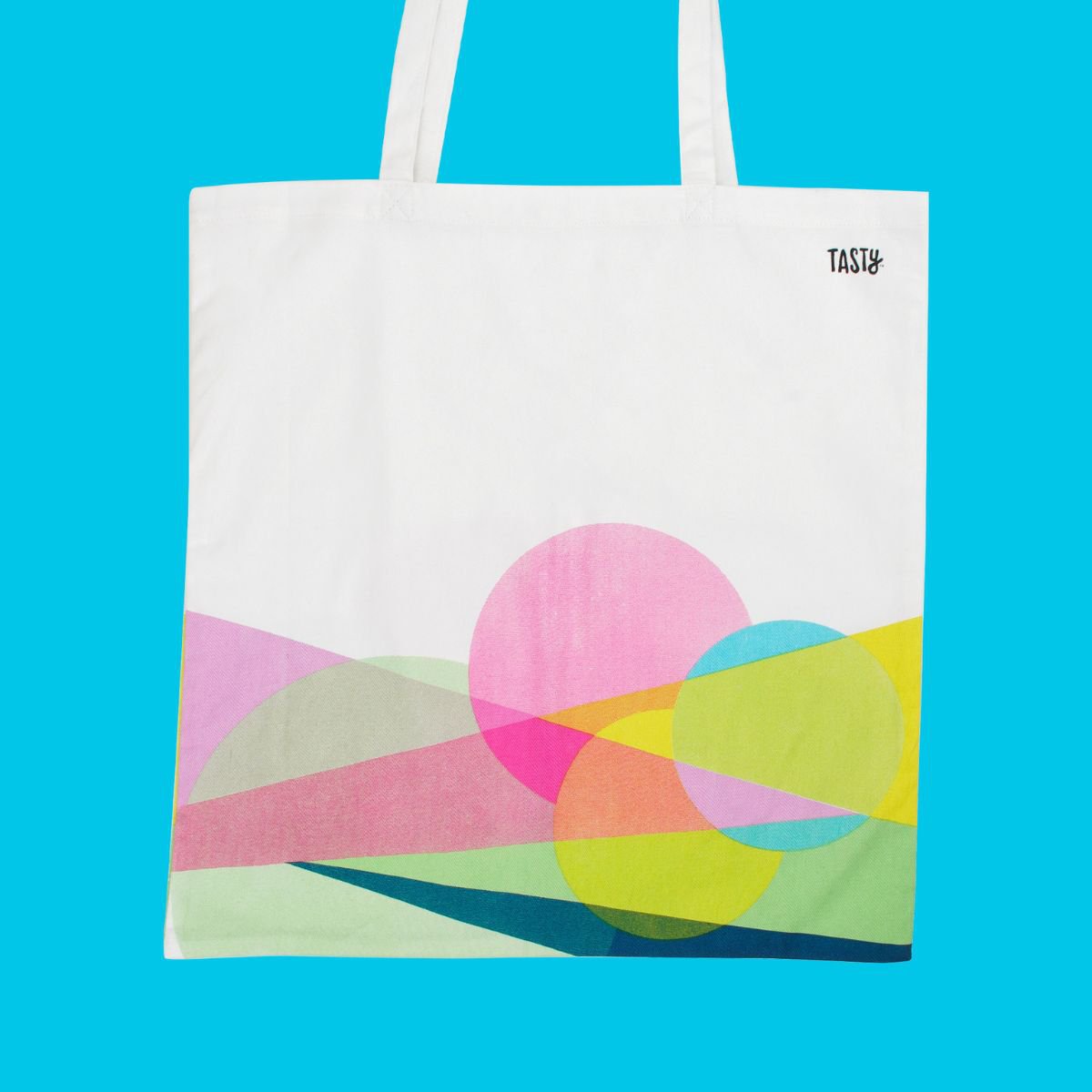 Tasty Green cotton totebag shopping bag