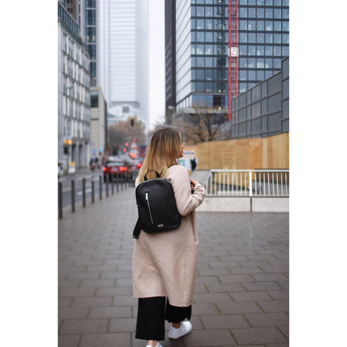 "Sokotra" leather backpack, black
