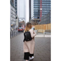 "Sokotra" Lederrucksack, Schwarz