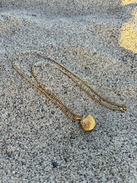 Seashell Secret Keeper – Guld Shell halskæde