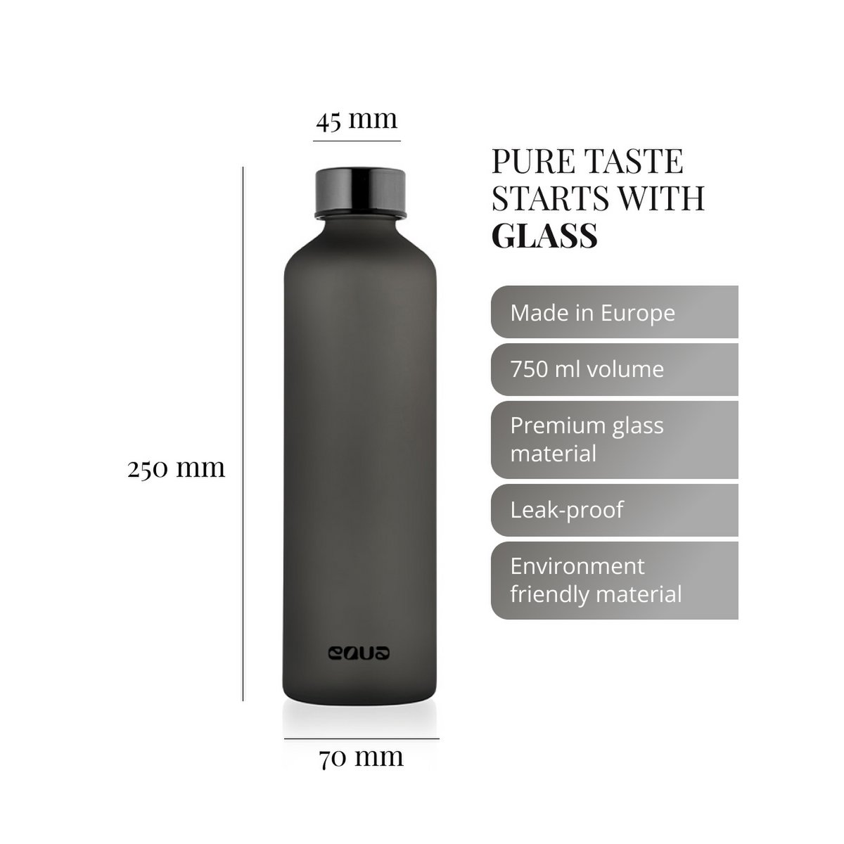 EQUA Glass Bottle Ash