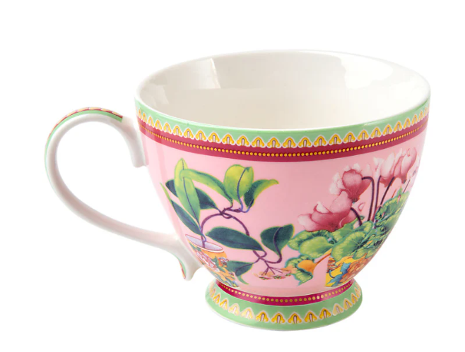 M&W Jardin Mug 400ml, Cyclamen Pink, giftbox