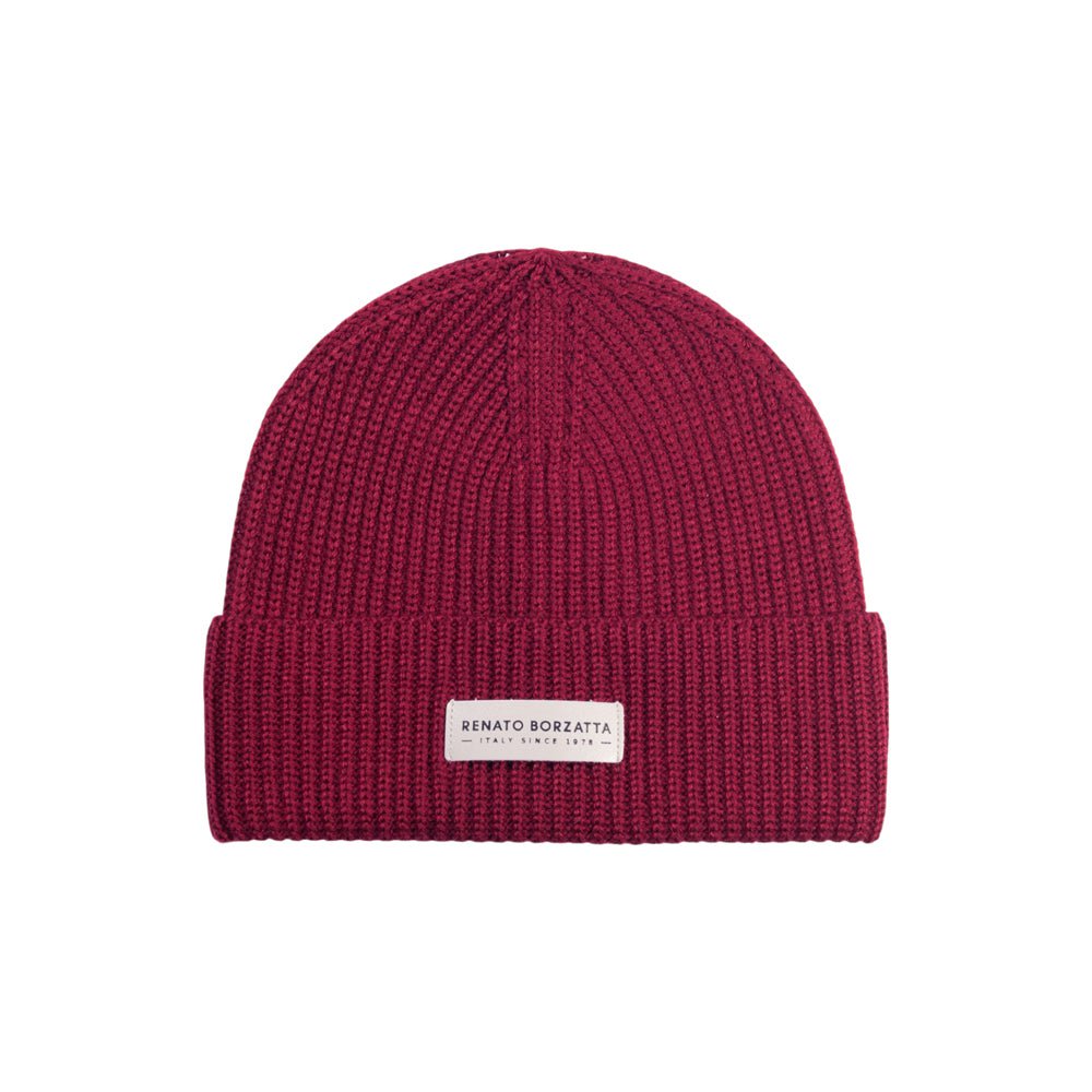 RB5003X | CERVINO Knitted Cap Wool Blend Made in Italy Col. Bordeaux