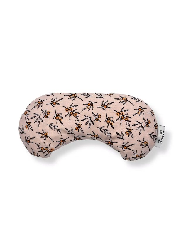 Heating cushion - Cherry stone eye mask - Pink blossom branch