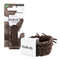 Haarelastiekjes bruin - Bellody®(4 st.) - Stijlvolle gevlochten haarelastiekjes