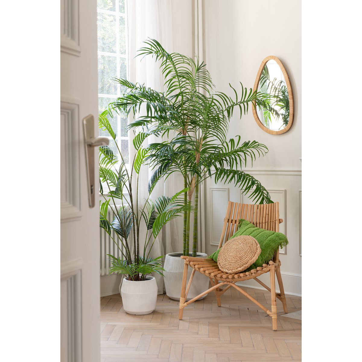 J-Line stol - jute - natur