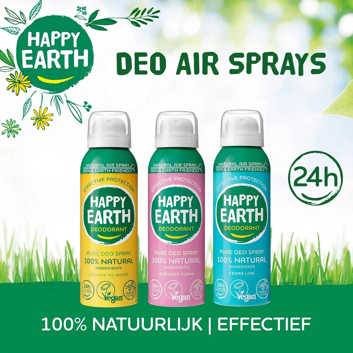 Natuurlijke Air Deo Spray Cedar Lime