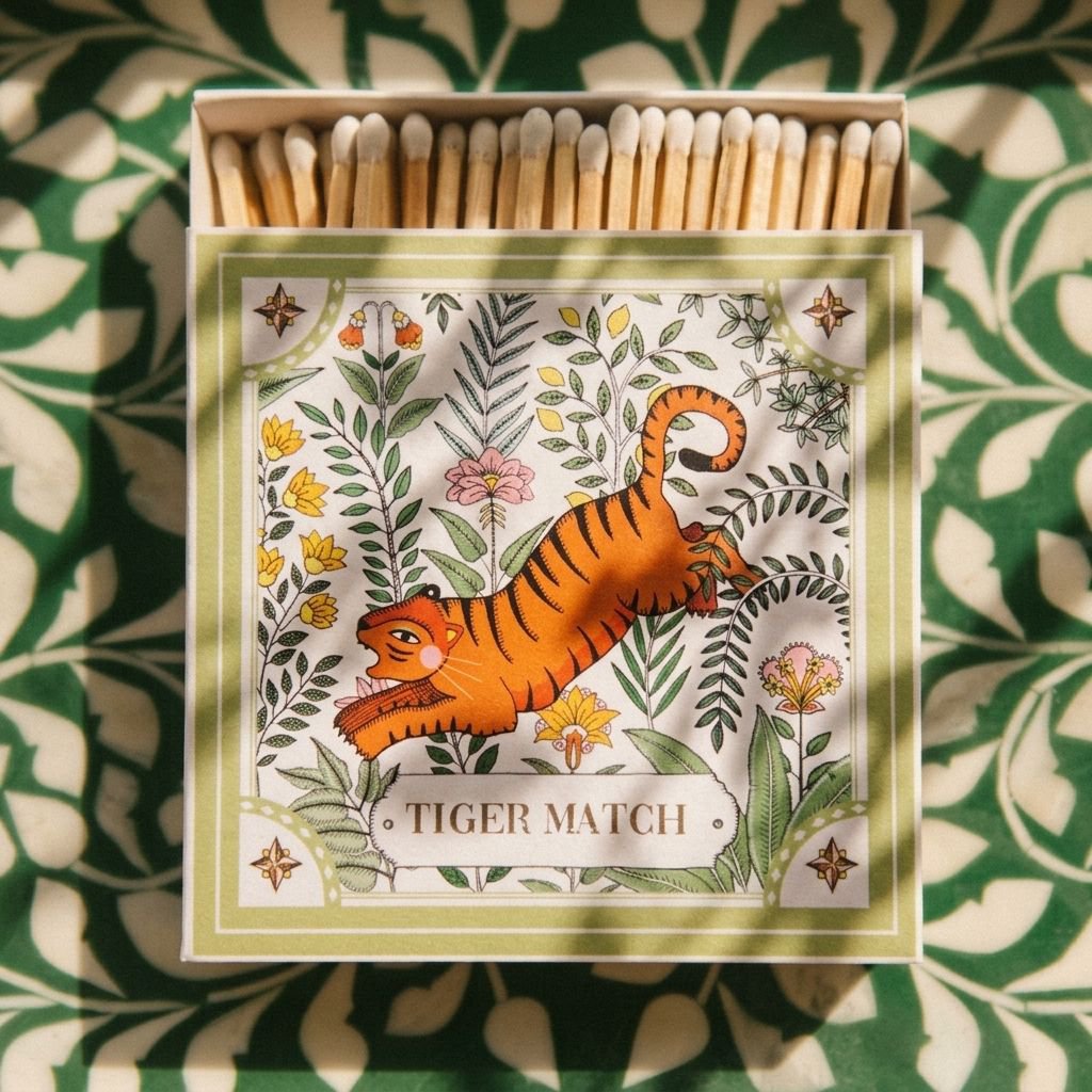 Luxury Matchbox Green Tiger