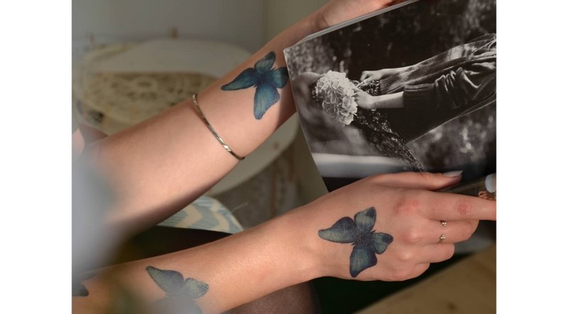 Tijdelijke tattoo: vlinder