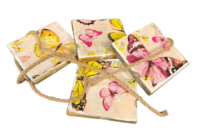 Home Deco Old Dutch Coast Butterfly Pink