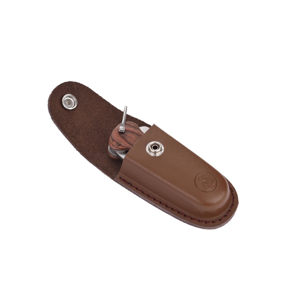 Couteau Pliant de Marin - Coffret cadeau - Couteau Multifonctions - Livré avec un étui en cuir