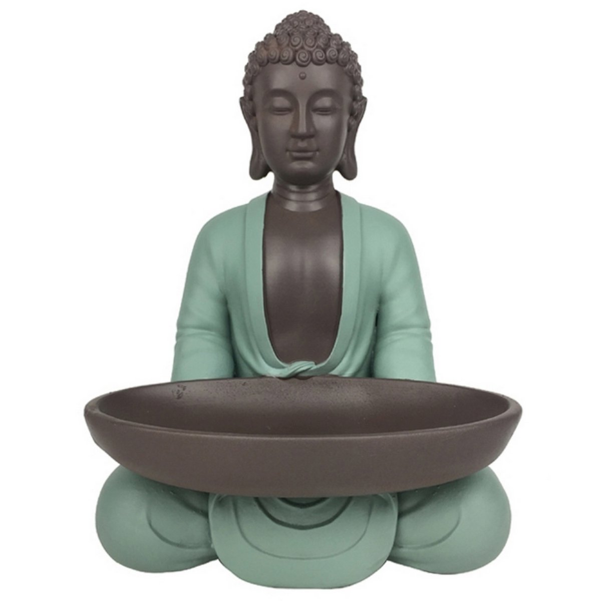 Estatua de Bodhi con plato