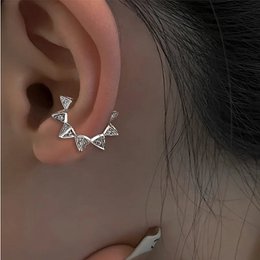 1 Pc 2025 Mode Minimalistischen Kein Piercing Ohr Manschette Ohrringe für Frau Gefälschte Piercing Ohr Manschette Clip Ohrringe für frauen Manschetten Schmuck
