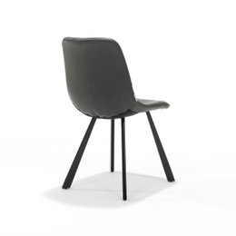 Sedia bari nero tessuto vintage nero