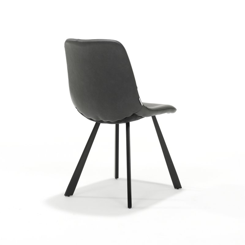 Sedia bari nero tessuto vintage nero